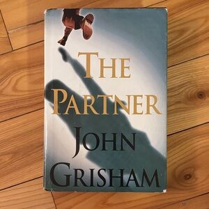 The Partner by John Grisham - Hardcover Book, Teal & Gold Cover